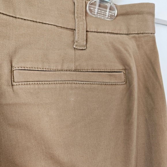 J Crew High Rise Girlfriend Chino‎ Pants Khaki Size 8 Preppy Old Money Capsule - Picture 9 of 11